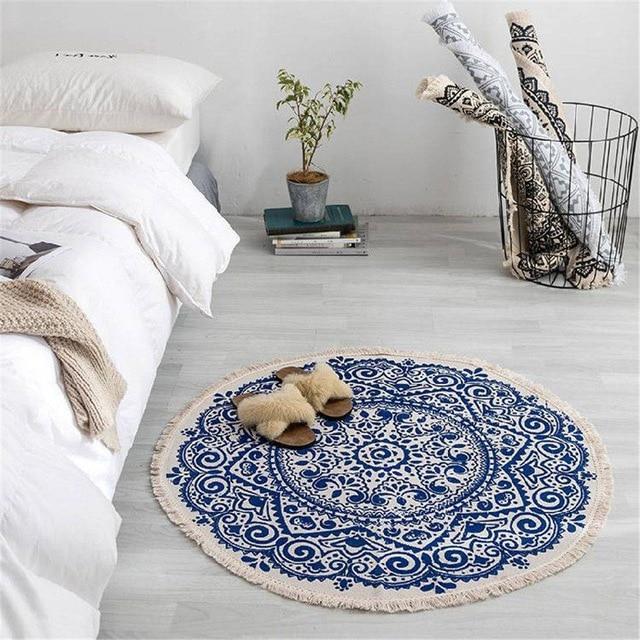 BowLift | Moroccan Boho rug with tassels