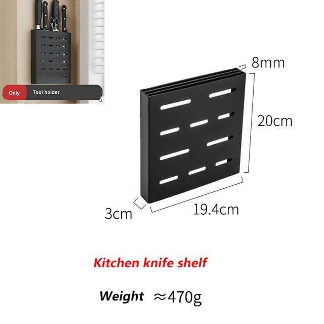 BowLift | Mat Black No Drill Metal Kitchen Storage