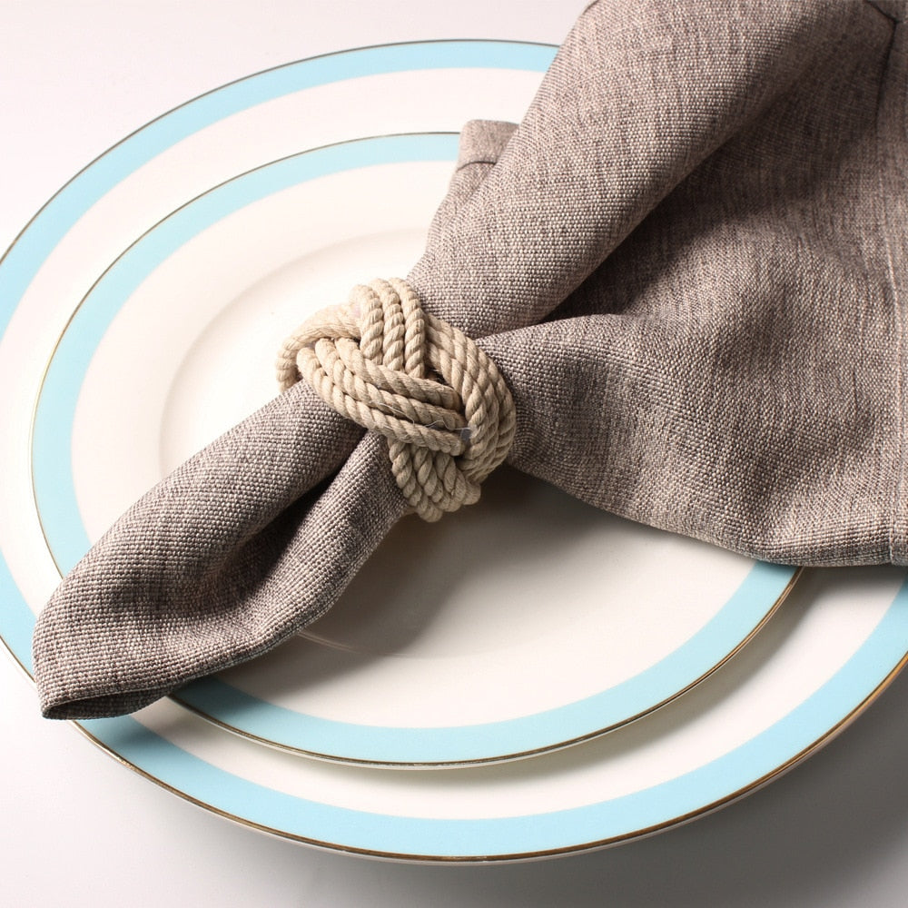 BowLift | Braided Jute Napkin Ring - Set of 10