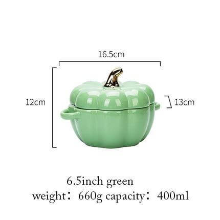 BowLift | Pumpkin Shape Baking Bowl With Glazed Lid