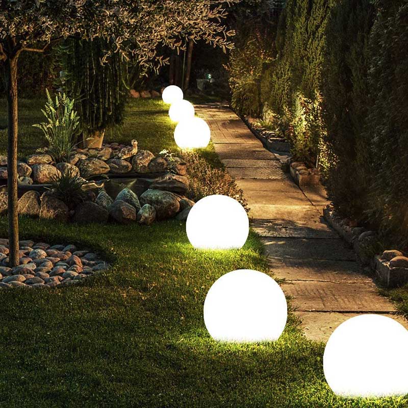 BowLift | Weatherproof Round LED Garden Light with 16 Colors and Remote Control - Perfect for Garden, Porch & Party