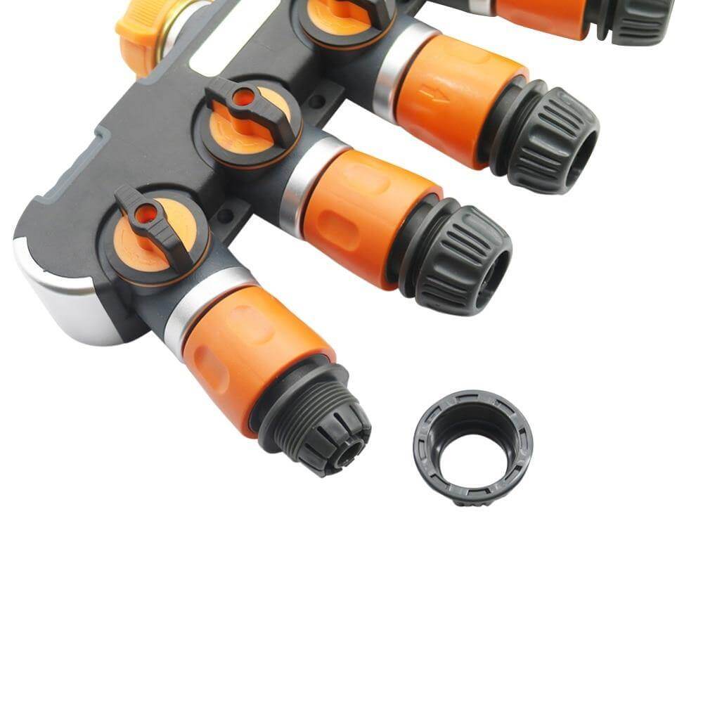 BowLift | 4-way Garden Hose Faucet Splitter Connector