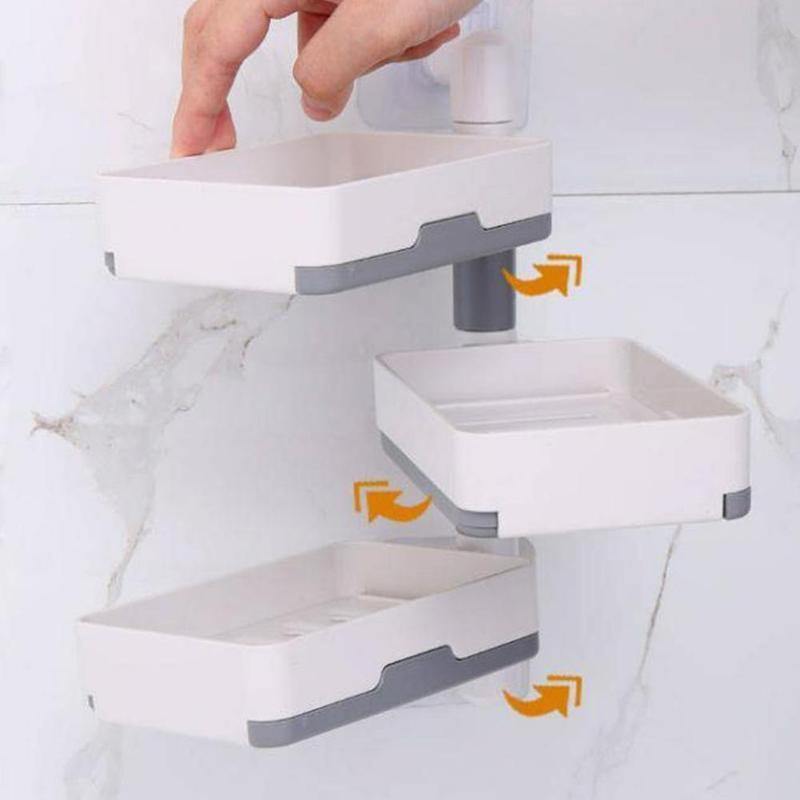 BowLift | Wall-Mounted Multi Layer Rotatable Soap Holder