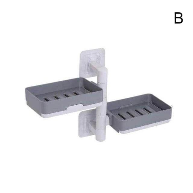 BowLift | Wall-Mounted Multi Layer Rotatable Soap Holder