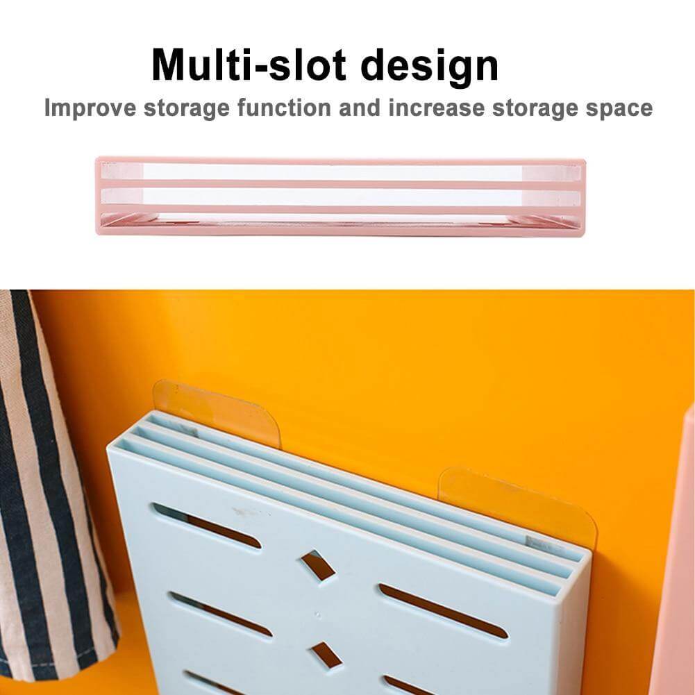 BowLift | 2PCS Square Pastel Mavi Wall-Mounted Knife Organizer
