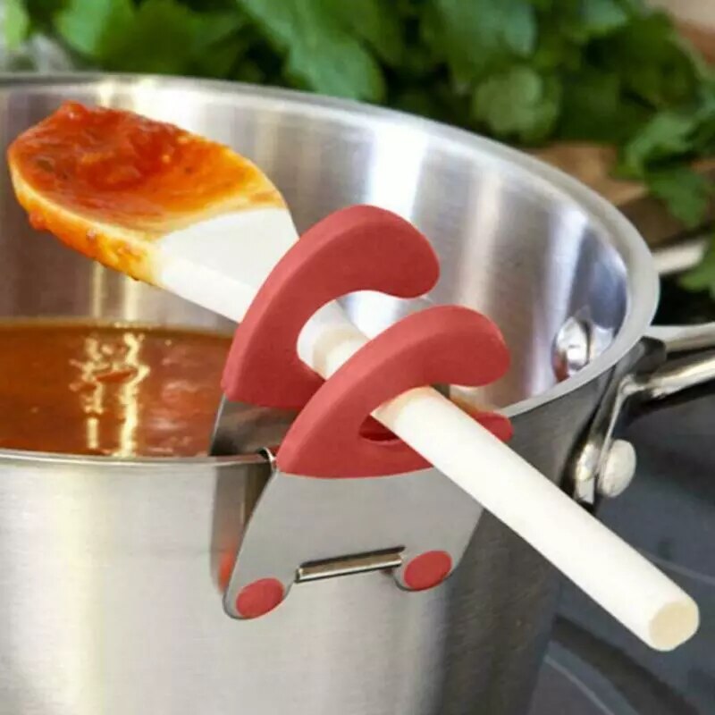 BowLift | Stainless Steel Clip Cookware Spoon Holder