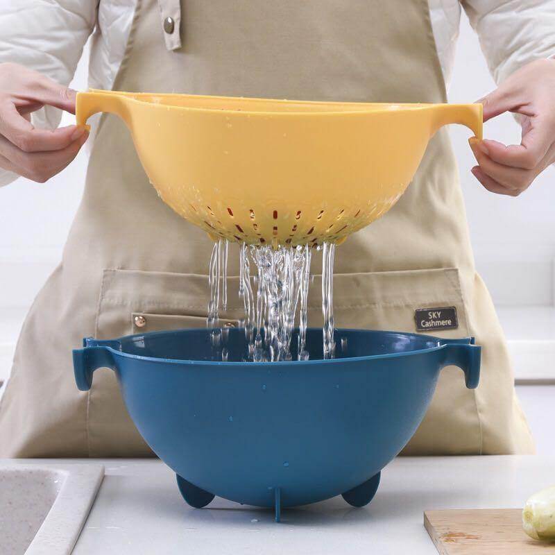 BowLift | Pastel Double Drain Basket Bowl
