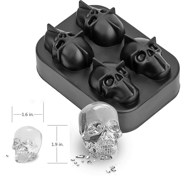 BowLift | 3D Gothic Skull Ice Cube Maker