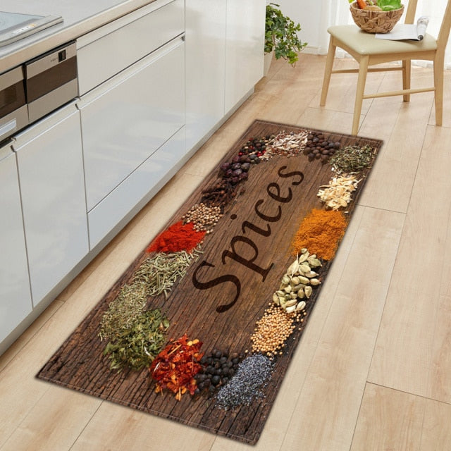BowLift | CookEase Food-Themed Kitchen Mat | Non-slip & Water-Repellent | Comfort Mat for Kitchen & Household