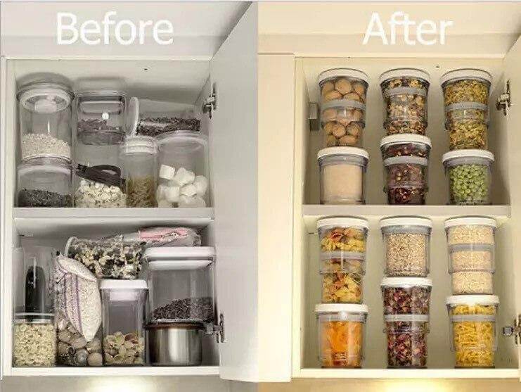 BowLift | Compressible Pantry Organizer Food Jar
