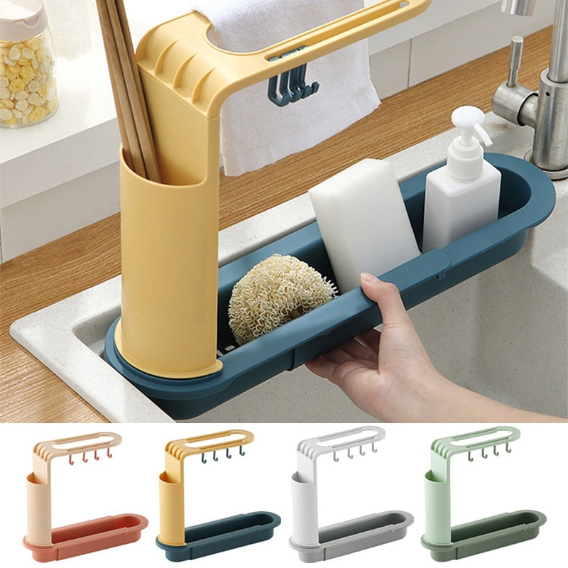 BowLift | Adjustable Shelf Drain Rack Kitchen Organizer