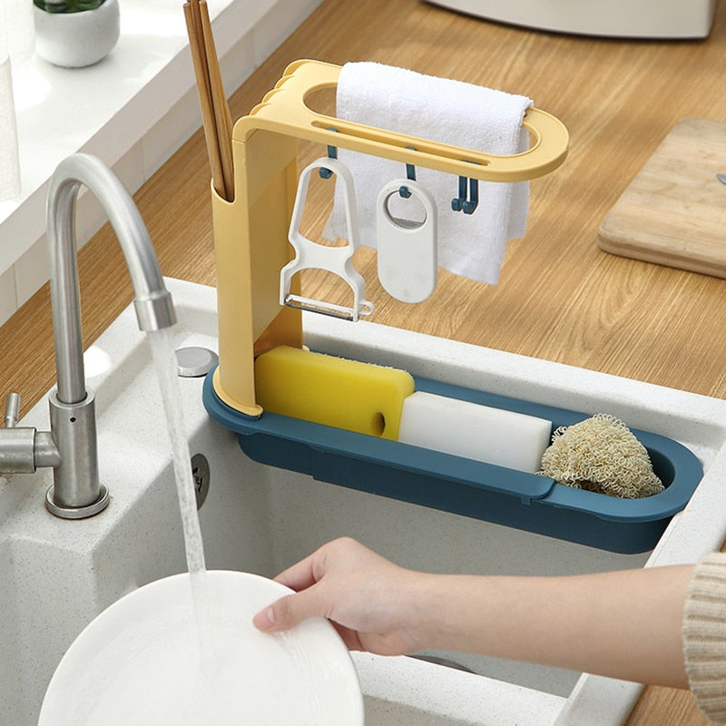 BowLift | Adjustable Shelf Drain Rack Kitchen Organizer