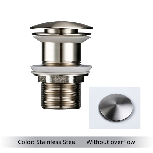 BowLift | Polished brass sink drains