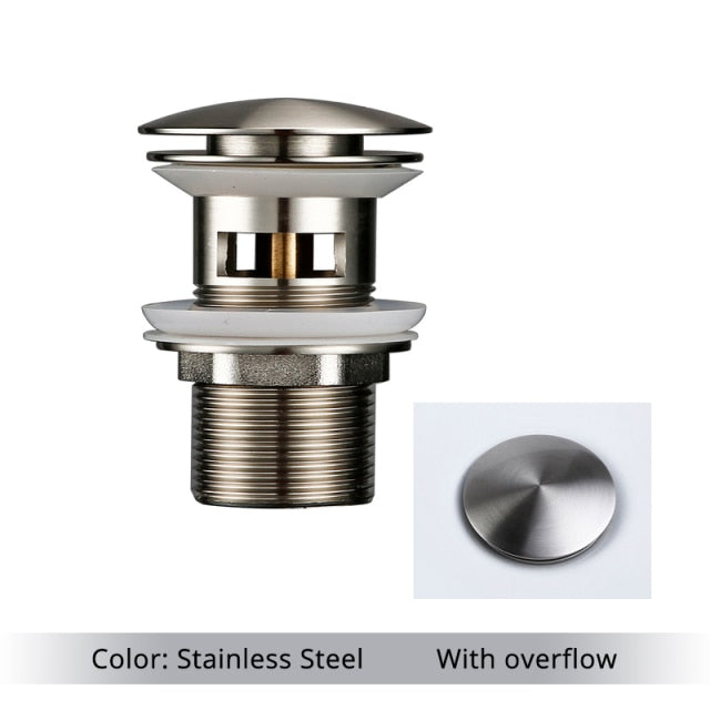 BowLift | Polished Brass Bathroom Sink Drains