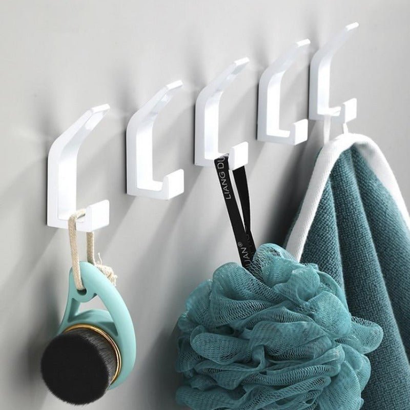 BowLift | Aviro Aluminum Wall Hooks Black/White - Modern Decorative Coat Hooks