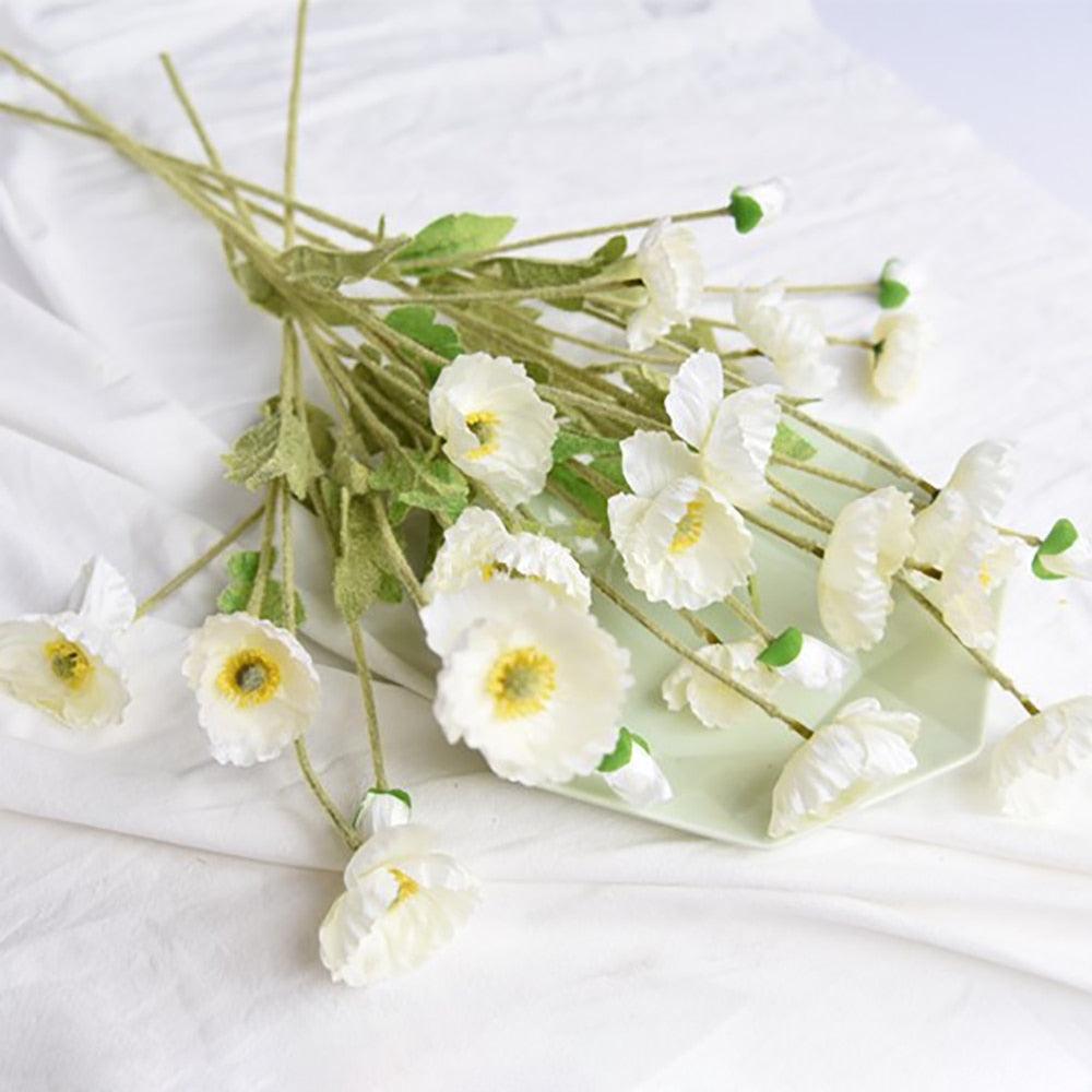 BowLift | BloomCharm Artificial Flower Decor | Realistic Poppies | Various Colors & Sizes