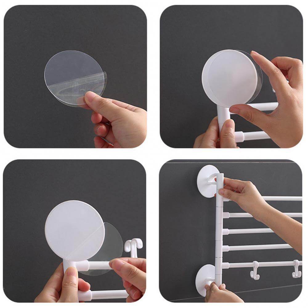 BowLift | Wall-Mounted Rotating Multi-Layer Towel Rack