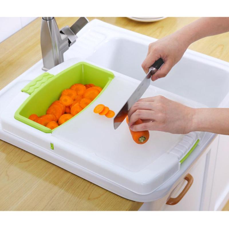 BowLift | Portable Cutting Board Vegetable Drainer