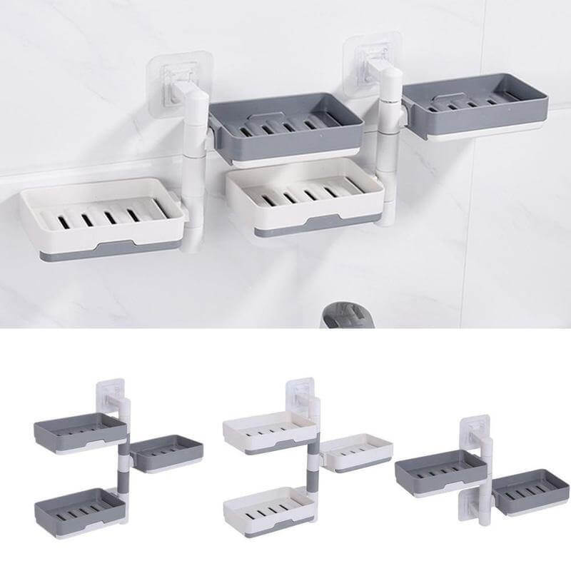 BowLift | Wall-Mounted Multi Layer Rotatable Soap Holder