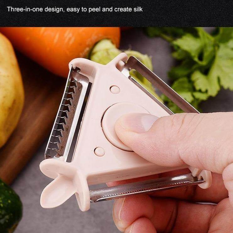 BowLift | 3in1 Rotating Stainless Steel Fruit Vegetable Peeler