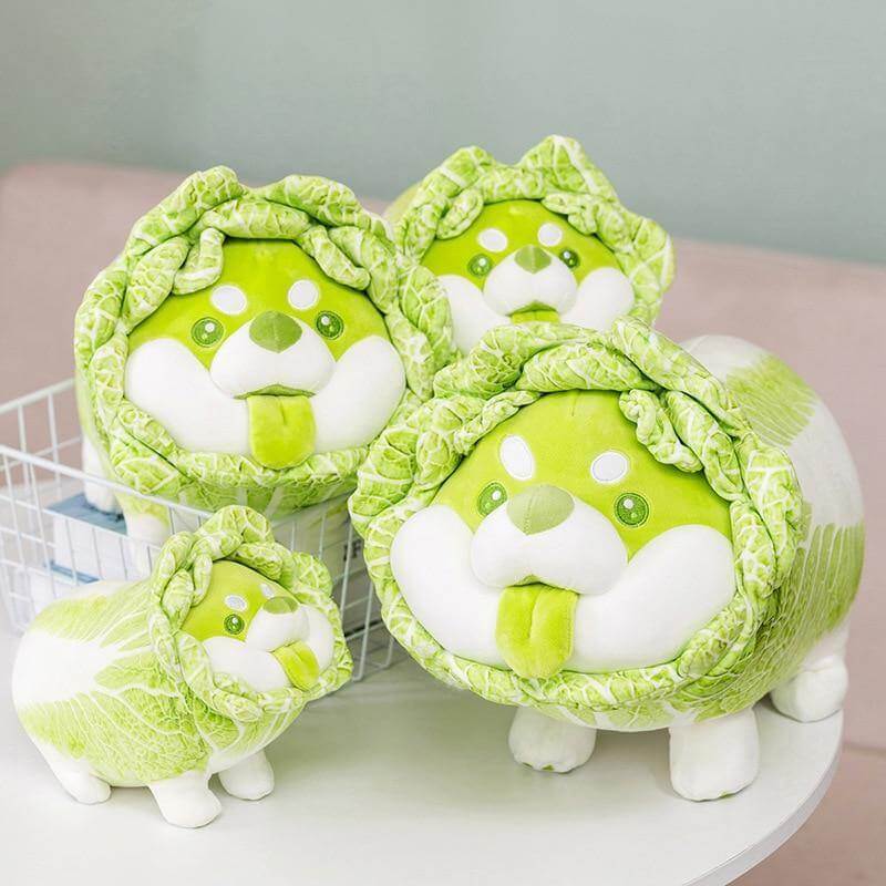 BowLift | Cute Vegetable Cabbage Stuffed Dog  Pillow