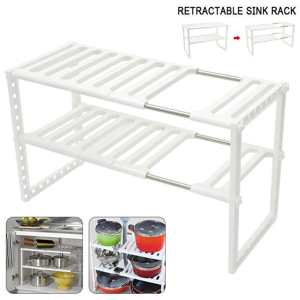 BowLift | Adjustable Double Layer Kitchen Dish Storage Rack