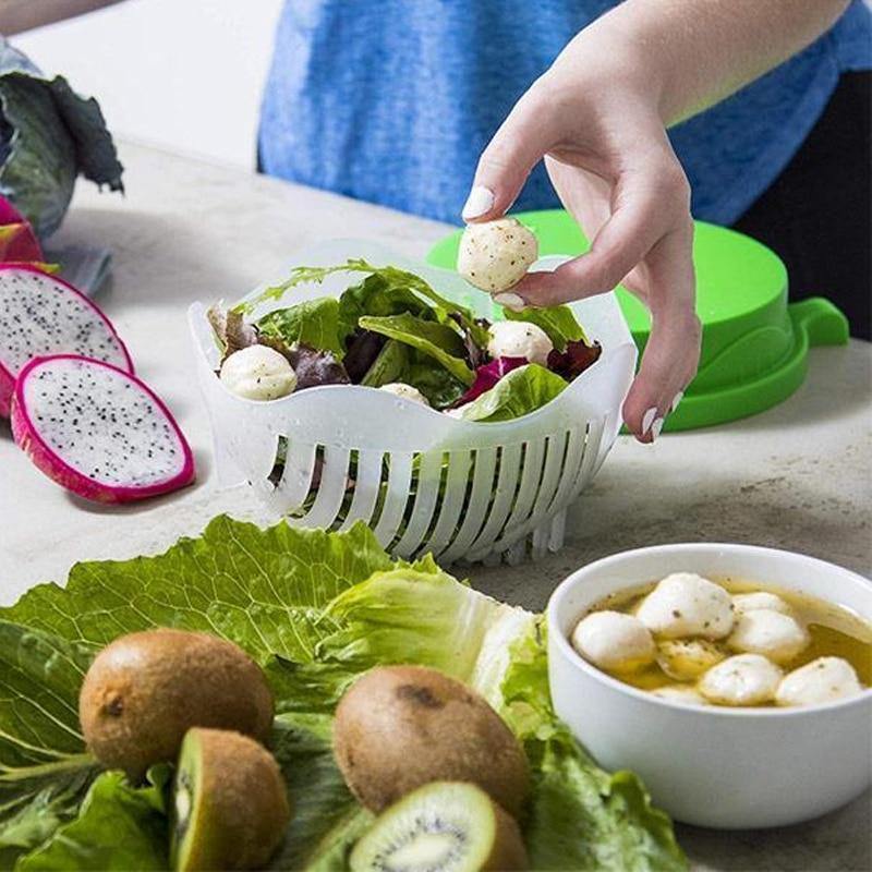 BowLift | 3in1 Vegetable Draining Cutter Basket