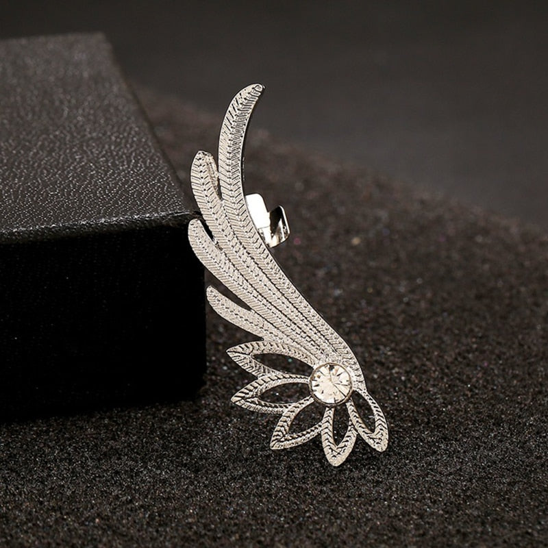 BowLift | Fashion Alloy Feather Ear cuff Clip on Earrings