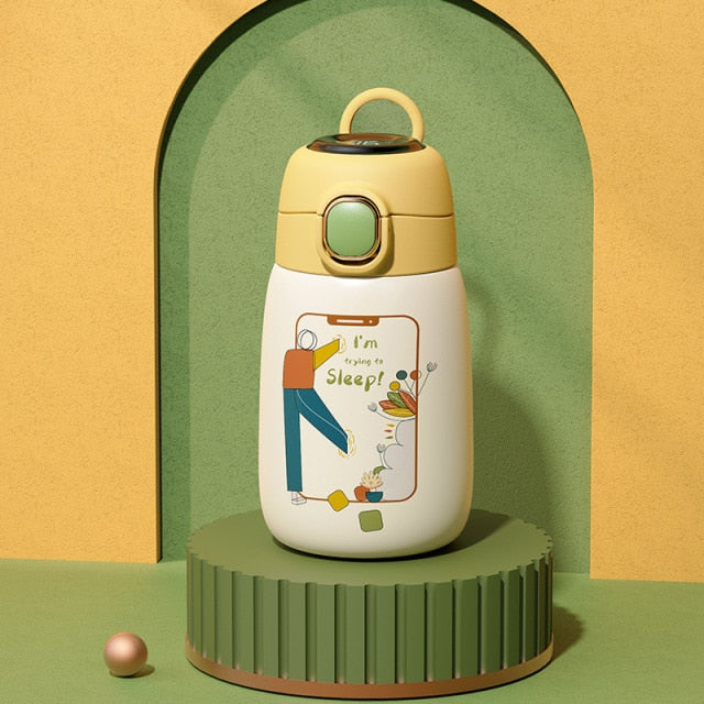 BowLift | Cartoon Kids Temperature Display Thermos Bottle