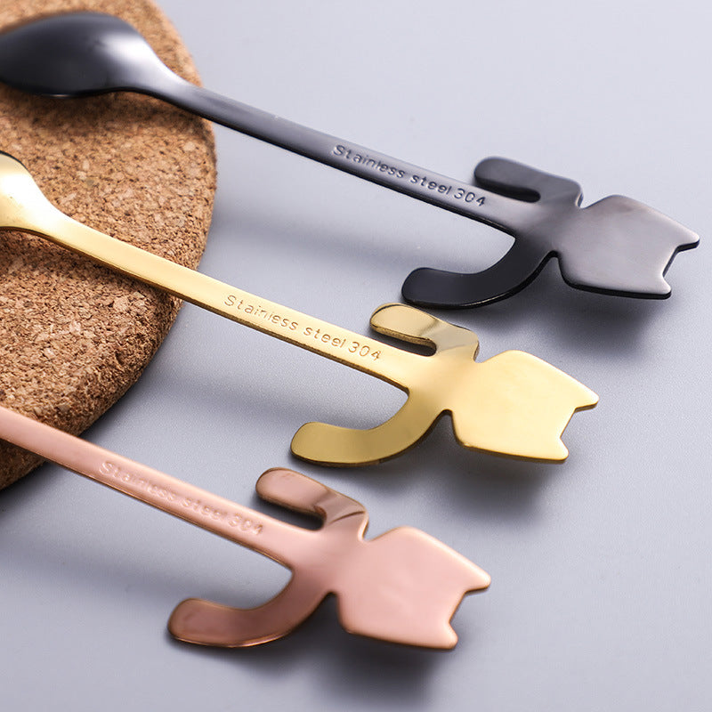 BowLift | Cute Cat Long Handle Tea Spoon