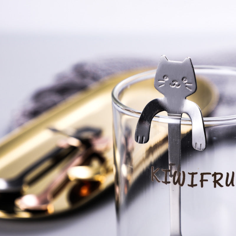 BowLift | Cute Cat Long Handle Tea Spoon