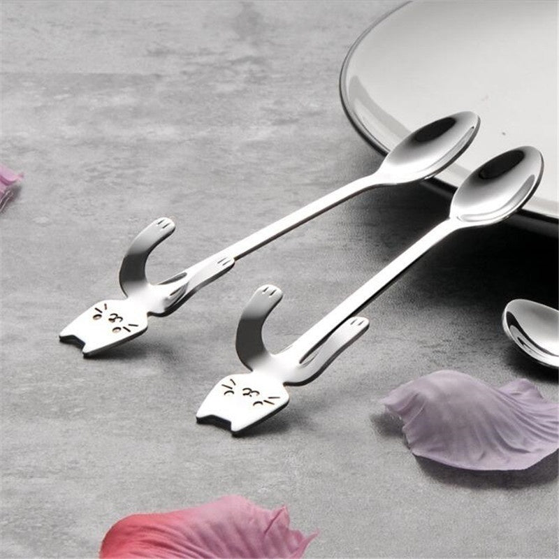 BowLift | Cute Cat Long Handle Tea Spoon