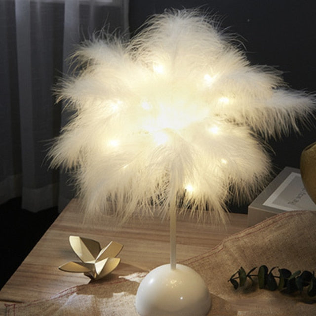 BowLift | Feather Palm Creative Table Lamp