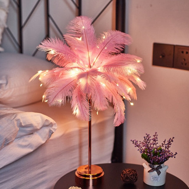 BowLift | Feather Palm Creative Table Lamp
