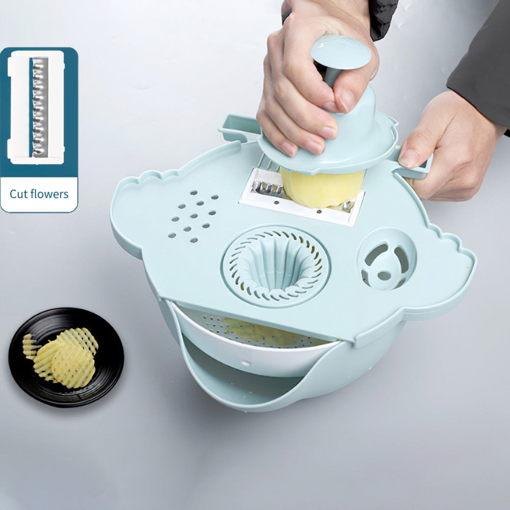 BowLift | All-in-One Drain Basket Vegetable Grater