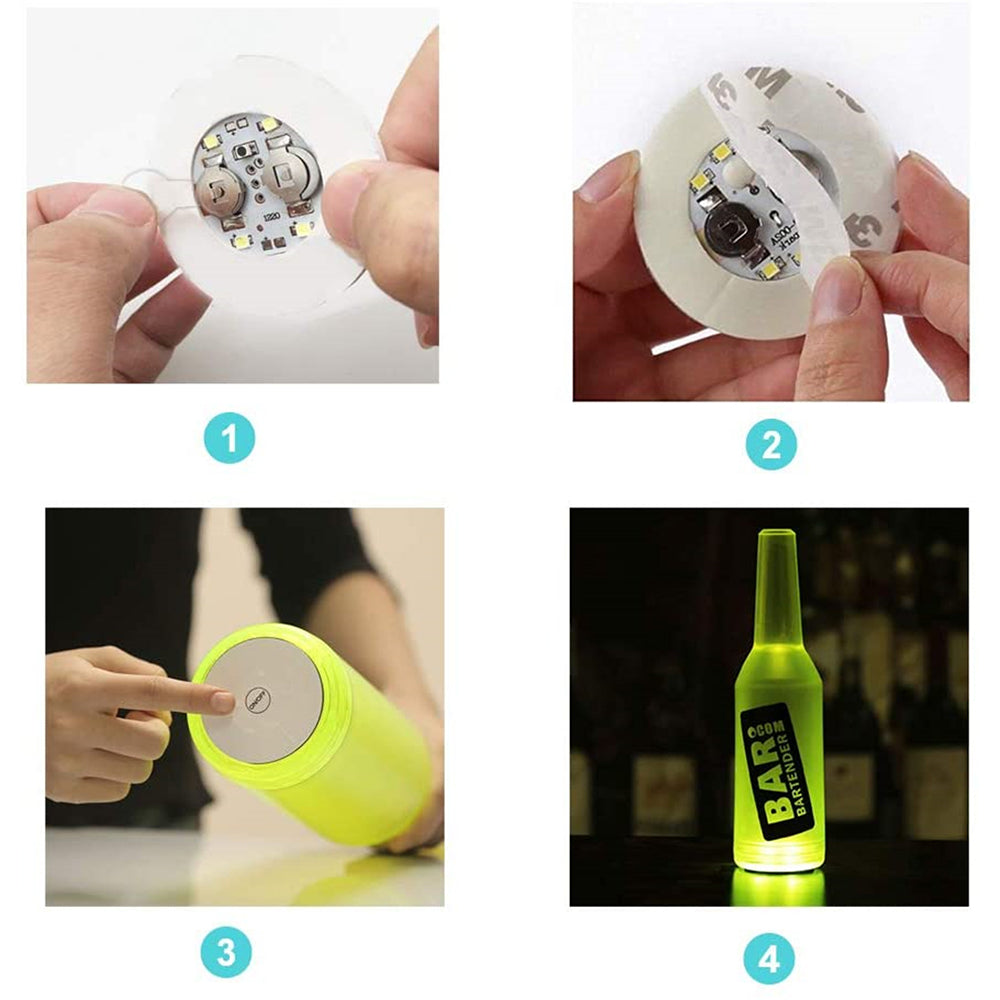 BowLift | Bottle Light Up Sticky Party Coasters