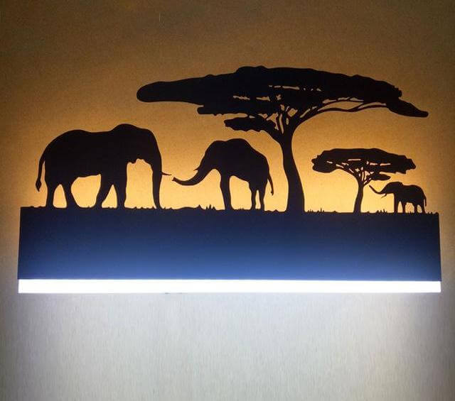 BowLift | Black Acrylic Creative Modern Led Wall Lights