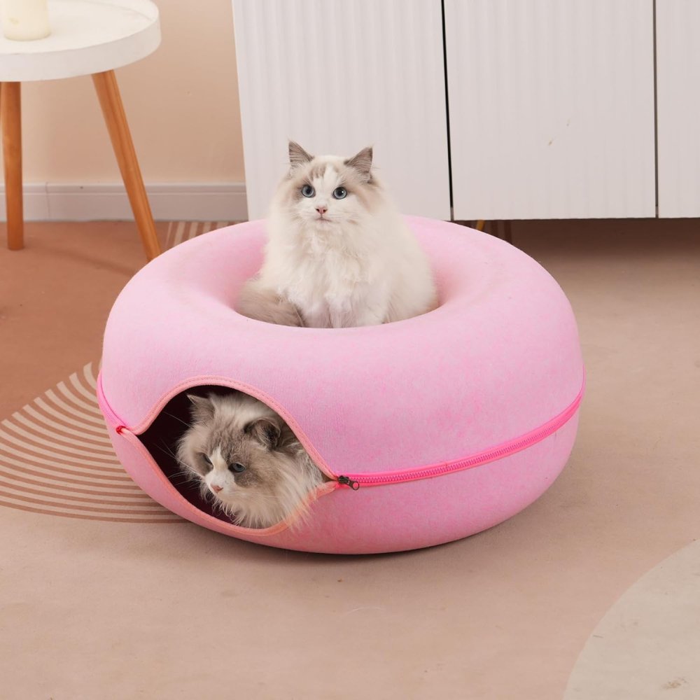 PurrTunnel • Cozy 2 - in - 1 Cat Tunnel Bed - Cat Tunnel Bed - BowLift