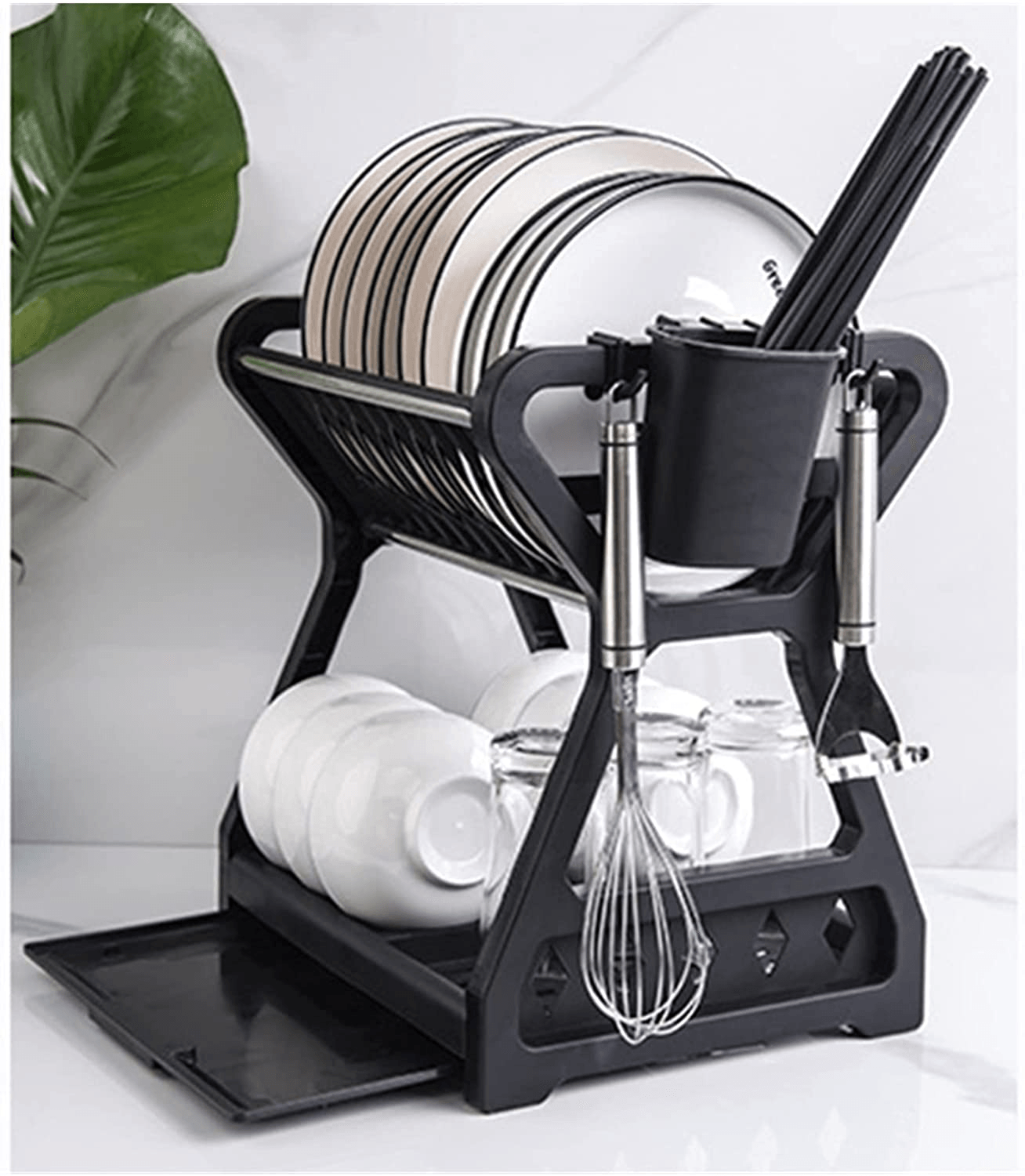 BowLift | Double-layer Multifunctional Countertop Sink Dish Drying Rack