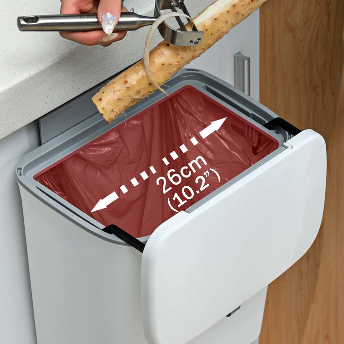 BowLift | Wall-Mounted Smart Lid Trash Can