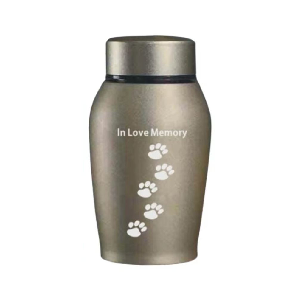 RestPaw • Stainless Steel Pet Memorial Urn - Dog & Cat Urn - BowLift