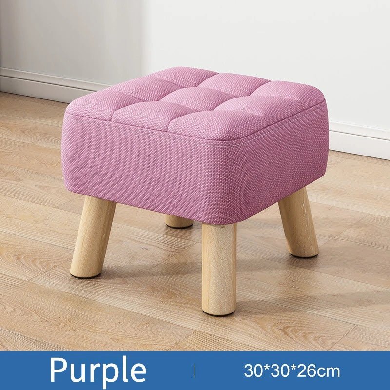 BowLift | Padded ottoman stool in retro style in pastel colors