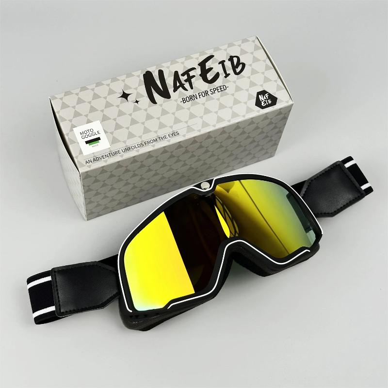 BowLift | RETRO RIDE GOGGLES – Vintage Motorcycle Eyewear with 100% UV Protection