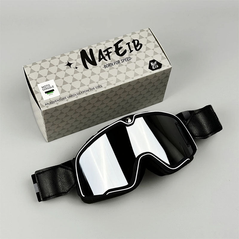 BowLift | RETRO RIDE GOGGLES – Vintage Motorcycle Eyewear with 100% UV Protection