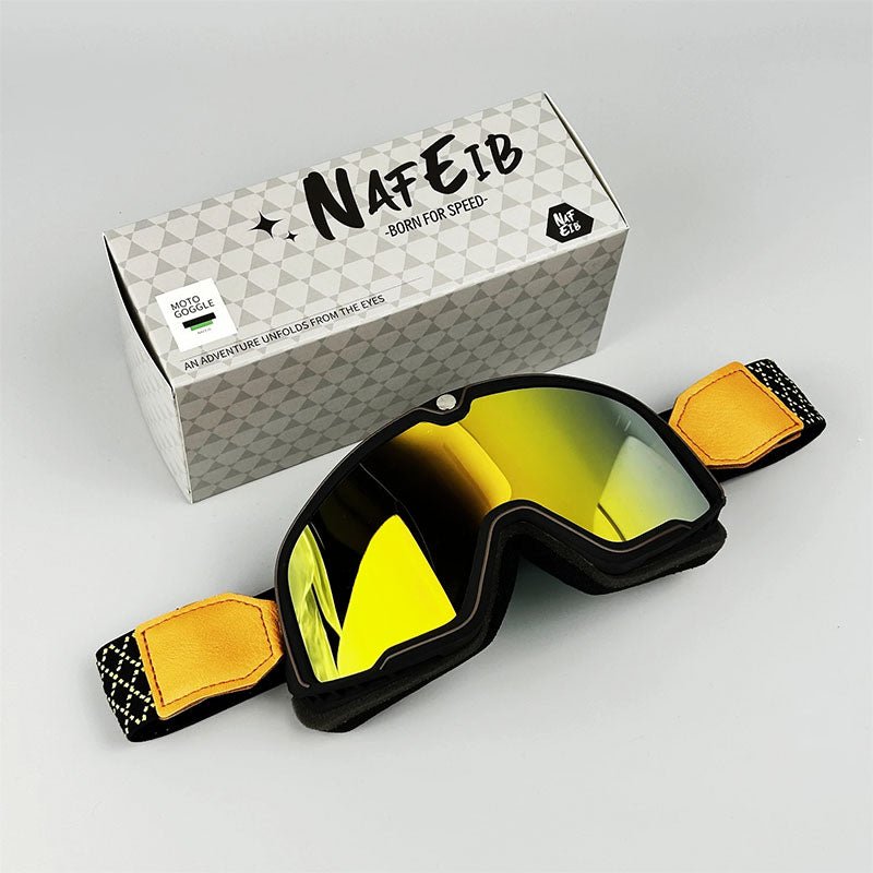 BowLift | RETRO RIDE GOGGLES – Vintage Motorcycle Eyewear with 100% UV Protection