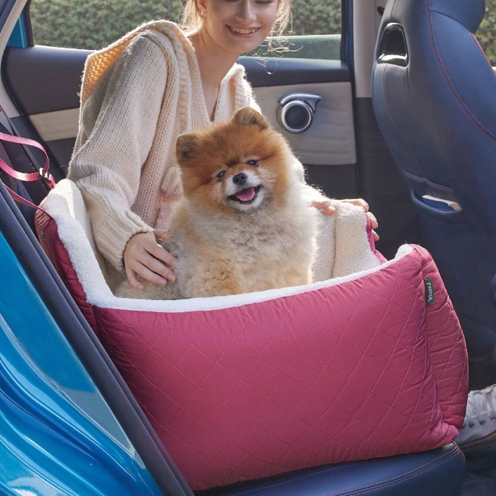 RideCozy • Quilted Car Seat Bed for Dogs - Dog & Cat Bed - BowLift