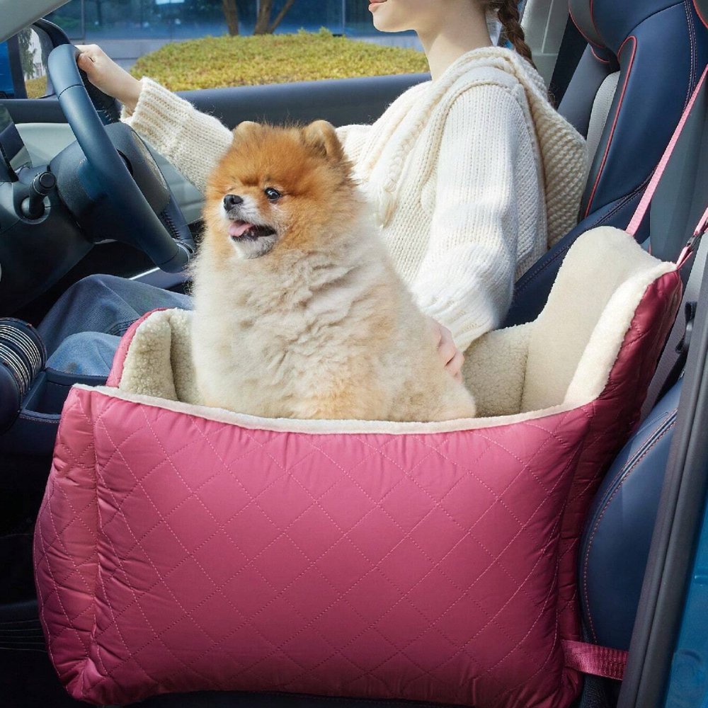 RideCozy • Quilted Car Seat Bed for Dogs - Dog & Cat Bed - BowLift