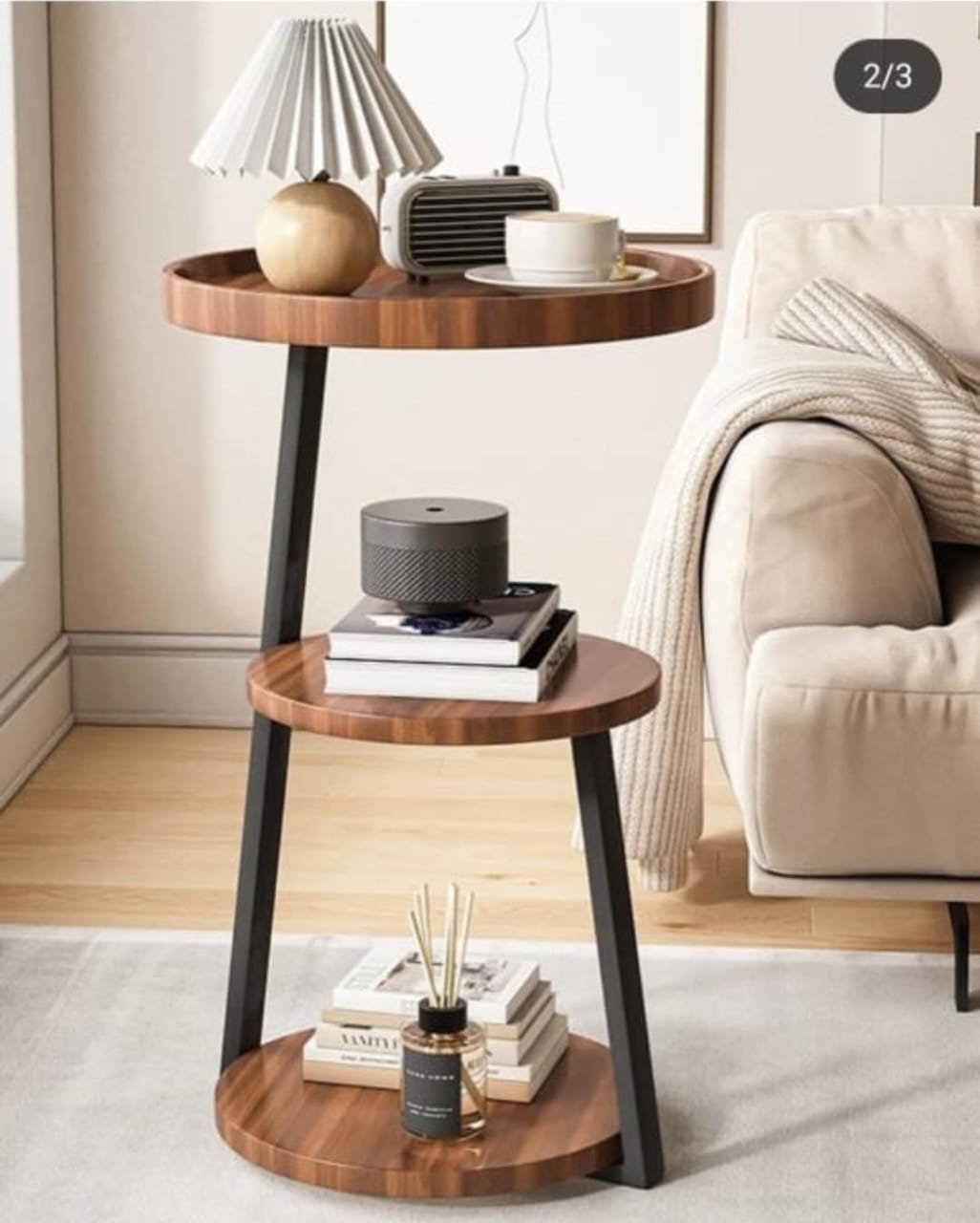 BowLift | 3-tier side table
