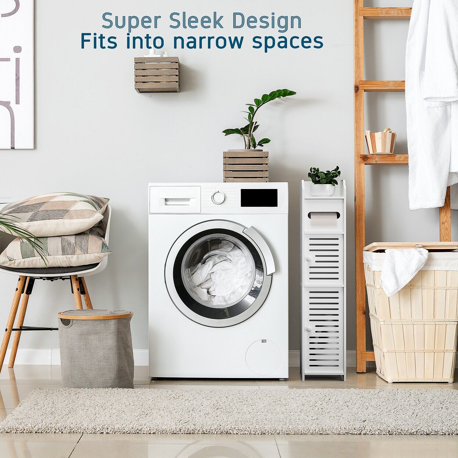 BowLift | Bathroom Storage Floor Cabinet