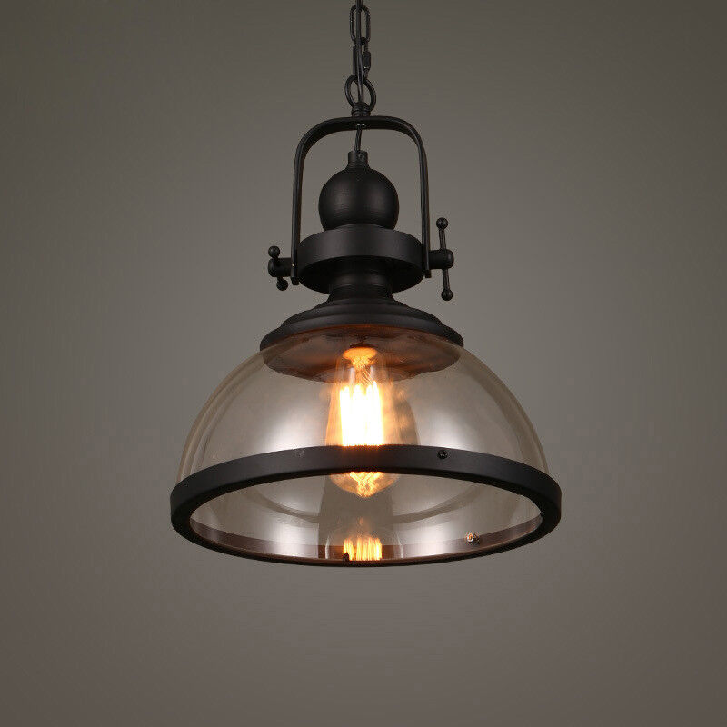 BowLift | Antique Glass Iron Retro Industrial Chandelier Pendant Ceiling Lights